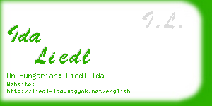 ida liedl business card